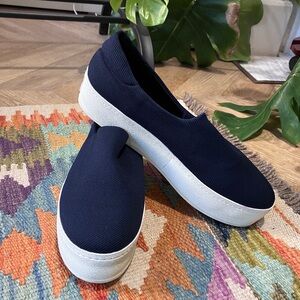 Opening Ceremony Women's Navy Slip-On Sneakers